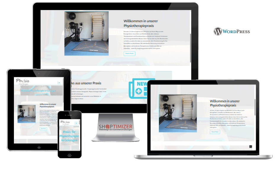 Physio Geisingen GbR - Website für Physiotherapie mit WordPress